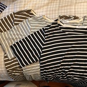 Set of 3 Bearsland striped T shirt nursing maternity